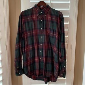 Vintage 90s Ralph Lauren Blaire Button Down Shirt Maroon Plaid